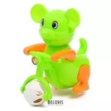 Заводная игрушка «Зверёк на велосипеде»