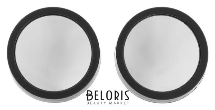 Зеркало сферическое, 50 мм, черный на блистере, набор 2 шт.
