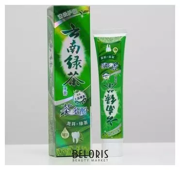 Зубная паста "Китайская традиционная на травах" с зеленым чаем лонг цзин 100 гр