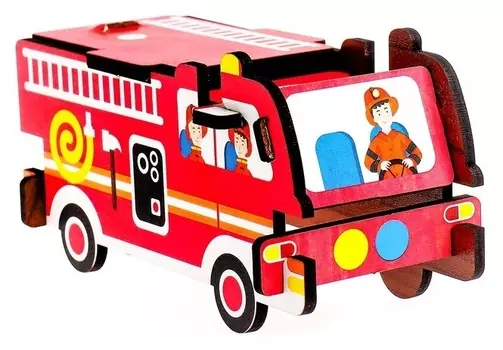 3D пазл-конструктор «Пожарная машина»