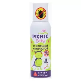 Аэрозоль "Picnic Baby", от клещей и комаров, флакон, 125 мл