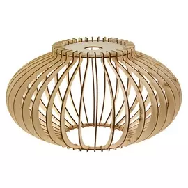 Абажур деревянный "Облако", D=35см