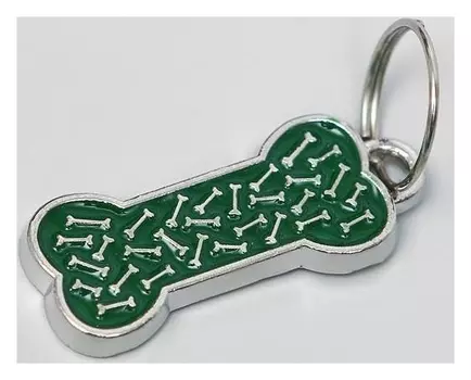 Адресник под гравировку "Косточка" малая, 2,8,2 х 1,1 см