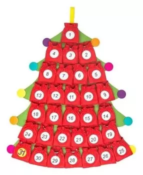 Адвент-календарь елка ф283