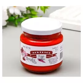 Акриловая краска Amelie английский красный. 120 мл