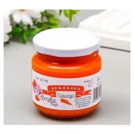 Акриловая краска Amelie апельсиновый. 120 мл