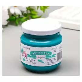 Акриловая краска Amelie бирюзовый. 120 мл