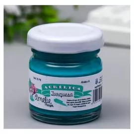 Акриловая краска Amelie бирюзовый, 30 мл