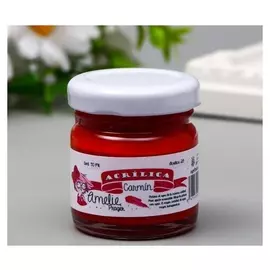 Акриловая краска Amelie кармин, 30 мл