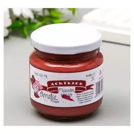 Акриловая краска Amelie красно-коричневый. 120 мл