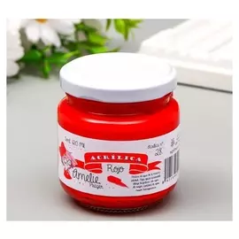 Акриловая краска Amelie красный. 120 мл