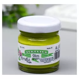 Акриловая краска Amelie оливково-зелёный, 30 мл
