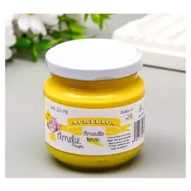 Акриловая краска Amelie жёлтый лимон. 120 мл