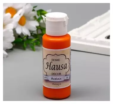 Акриловая краска Hausa апельсин, 60 мл