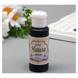 Акриловая краска Hausa чёрный, 60 мл