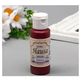 Акриловая краска Hausa гранатовый, 60 мл