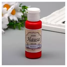 Акриловая краска Hausa красный, 60 мл