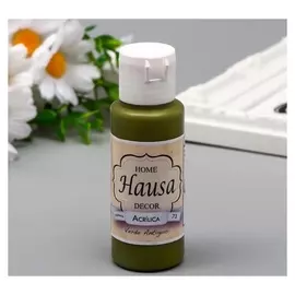 Акриловая краска Hausa состаренный зелёный, 60 мл