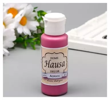 Акриловая краска Hausa увядшая роза, 60 мл