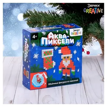 Аквамозаика Дед мороз и носок 200 деталей