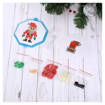 Аквамозаика Дед мороз и носок 200 деталей