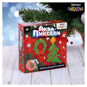 Аквамозаика Елка и венок 200 деталей