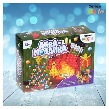 Аквамозаика с декорациями Новогодняя ёлка