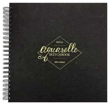 Альбом для рисов.акварелью Kroyter 295х295,30л,бл.200г,спир.acquerelo 00150