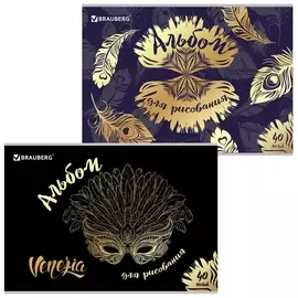 Альбом для рисования А4 40 листов "Золото"