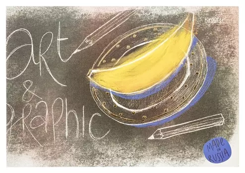 Альбом для рисования Kroyter 30л а4,склейка,блок 160гр Арт 00030