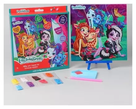 Алмазная мозаика 20 × 20 см «Энчантималс»