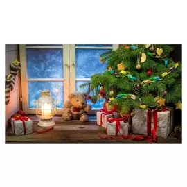 Алмазная мозаика, 30×40 см, без подрамника, с полным заполнением, 35 цв. «Новогодняя ночь»