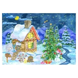 Алмазная мозаика 30×40 см, с подрамником, с полным заполнением, 35 цв. «Новогоднее настроение»