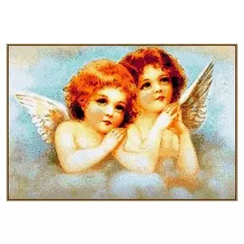 Алмазная мозаика "Ангелочки", 21 цвет