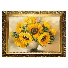 Алмазная мозаика «Букетик солнца» 29,5×20,5 см, 25 цветов