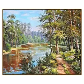 Алмазная мозаика «Летний пейзаж», 39 цветов