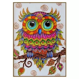 Алмазная мозаика "Совушка", 28 цветов