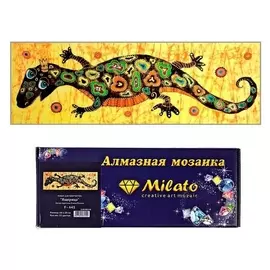 Алмазная мозаика «Ящерица» 60х20 см, 35 цветов