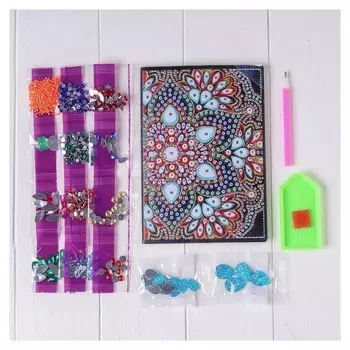 Алмазная вышивка на блокноте «Красочный узор» 50 стр