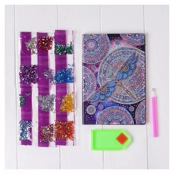 Алмазная вышивка на блокноте «Стрекоза» 50 стр