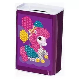 Алмазная вышивка на копилке «Волшебный единорог»