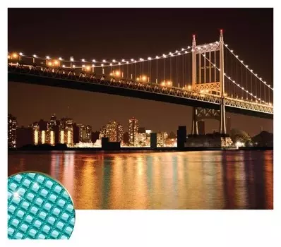 Алмазная вышивка с полным заполнением «Бруклинский мост» 30х40 см, холст, ёмкость