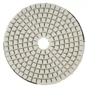 Алмазный гибкий шлифовальный круг Tundra, для мокрой шлифовки, 100 мм, Buff белый