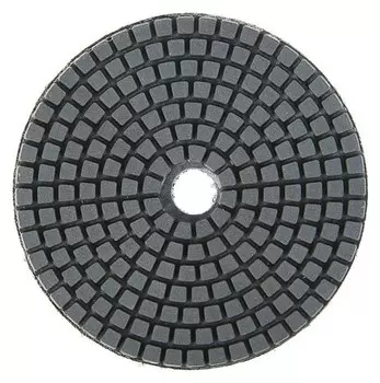 Алмазный гибкий шлифовальный круг Tundra, для мокрой шлифовки, 100 мм, Buff черный