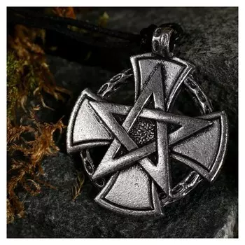 Амулет-брелок, тотем "Крест тамплиеров" №45, металлический