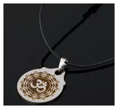 Амулет "Ом", (Медля сталь)