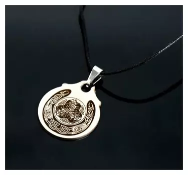 Амулет "Подкова удачи", (Медля сталь)