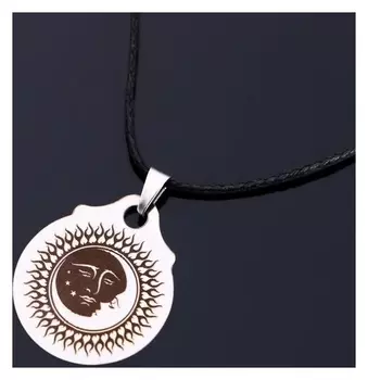 Амулет "Солнце и луна", (Медля сталь)