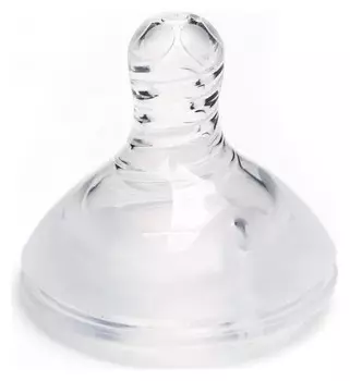 Антиколиковая силиконовая соска с широким горлом от 0 мес.