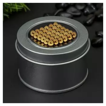 Антистресс магнит "Неокуб" 216 шариков D=0,5 см (Золотой)